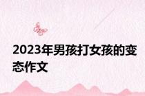 2023年男孩打女孩的变态作文