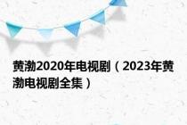 黄渤2020年电视剧（2023年黄渤电视剧全集）