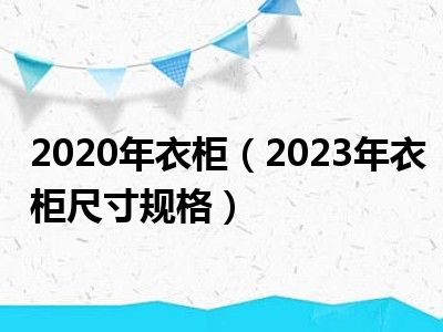 2020年衣柜（2023年衣柜尺寸规格）