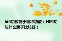 hifi功放属于哪种功放（HIFI功放什么牌子比较好）