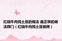 红烧牛肉炖土豆的做法 最正宗的做法窍门（红烧牛肉炖土豆视频）