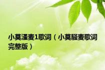 小莫溞麦1歌词（小莫騒麦歌词完整版）