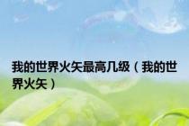 我的世界火矢最高几级（我的世界火矢）