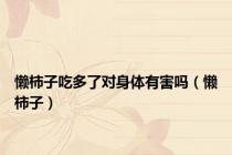 懒柿子吃多了对身体有害吗（懒柿子）
