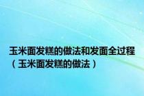 玉米面发糕的做法和发面全过程（玉米面发糕的做法）