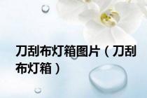 刀刮布灯箱图片（刀刮布灯箱）
