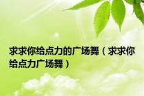 求求你给点力的广场舞（求求你给点力广场舞）