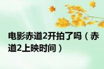 电影赤道2开拍了吗（赤道2上映时间）