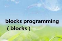 blocks programming（blocks）