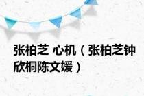 张柏芝 心机（张柏芝钟欣桐陈文媛）