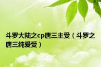 斗罗大陆之cp唐三主受（斗罗之唐三纯爱受）
