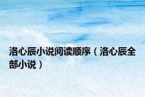 洛心辰小说阅读顺序（洛心辰全部小说）