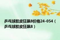 乒乓球胶皮狂飙8价格24-054（乒乓球胶皮狂飙8）