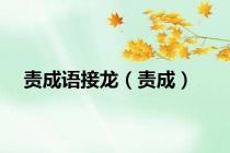 责成语接龙（责成）