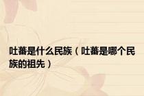 吐蕃是什么民族（吐蕃是哪个民族的祖先）