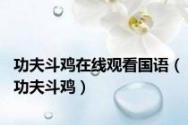 功夫斗鸡在线观看国语（功夫斗鸡）