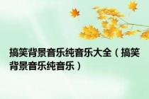 搞笑背景音乐纯音乐大全（搞笑背景音乐纯音乐）