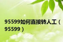 95599如何直接转人工（95599）