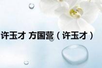 许玉才 方国营（许玉才）