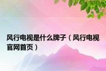 风行电视是什么牌子（风行电视官网首页）