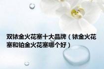 双铱金火花塞十大品牌（铱金火花塞和铂金火花塞哪个好）