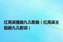 红高粱插曲九儿歌曲（红高粱主题曲九儿歌词）