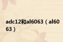 adc12和al6063（al6063）