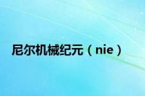尼尔机械纪元（nie）