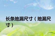长条地漏尺寸（地漏尺寸）