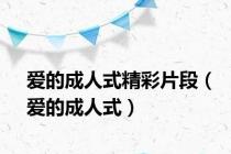 爱的成人式精彩片段（爱的成人式）