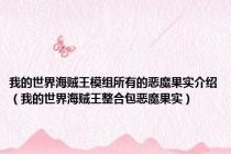 我的世界海贼王模组所有的恶魔果实介绍（我的世界海贼王整合包恶魔果实）
