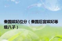 秦国嫔妃位分（秦国后宫嫔妃等级八子）