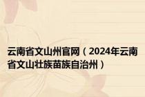 云南省文山州官网（2024年云南省文山壮族苗族自治州）