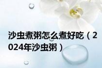 沙虫煮粥怎么煮好吃（2024年沙虫粥）