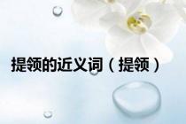 提领的近义词（提领）