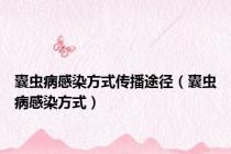 囊虫病感染方式传播途径（囊虫病感染方式）