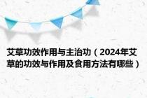 艾草功效作用与主治功（2024年艾草的功效与作用及食用方法有哪些）