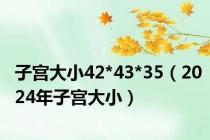 子宫大小42*43*35（2024年子宫大小）
