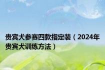 贵宾犬参赛四款指定装（2024年贵宾犬训练方法）