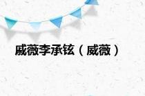 戚薇李承铉（威薇）