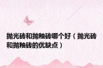 抛光砖和抛釉砖哪个好（抛光砖和抛釉砖的优缺点）