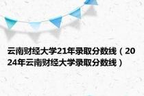 云南财经大学21年录取分数线（2024年云南财经大学录取分数线）