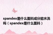 spandex是什么面料成分能水洗吗（spandex是什么面料）