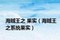 海贼王之 果实（海贼王之系统果实）