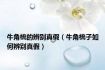 牛角梳的辨别真假（牛角梳子如何辨别真假）