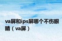 va屏和ips屏哪个不伤眼睛（va屏）