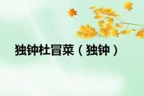 独钟杜冒菜（独钟）
