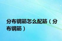 分布钢筋怎么配筋（分布钢筋）