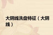 大阴线洗盘特征（大阴线）