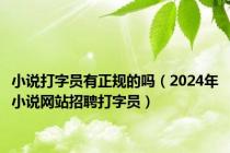 小说打字员有正规的吗（2024年小说网站招聘打字员）